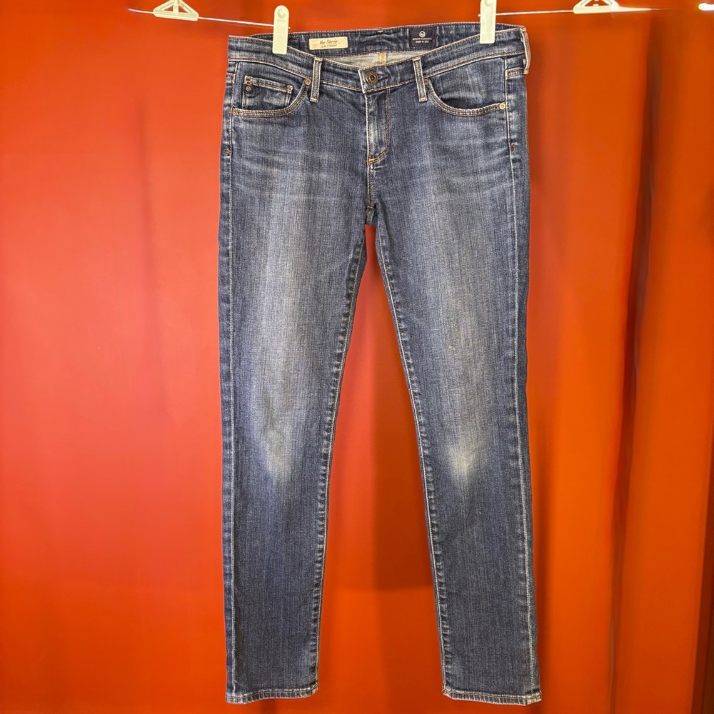 AG Jeans the Stevie Slim Straight Blue Jeans